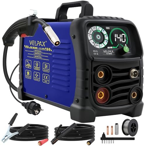 VELPAX saldatrice a filo continuo senza gas 140A 3 in 1 con display smart