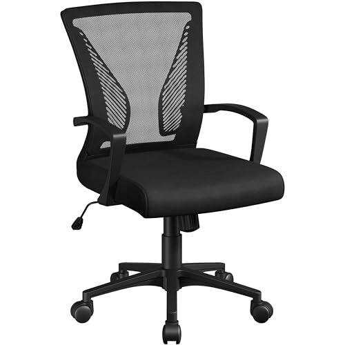 Yaheetech sedia da ufficio scrivania ergonomica lombare