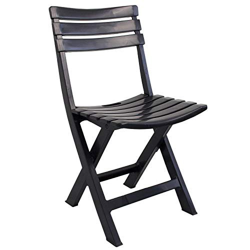 sedia pieghevole Birki antracite da giardino