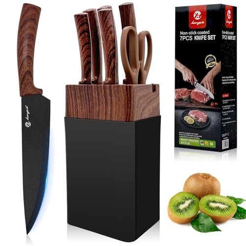 set coltelli da cucina professionali 7 pezzi con blocco