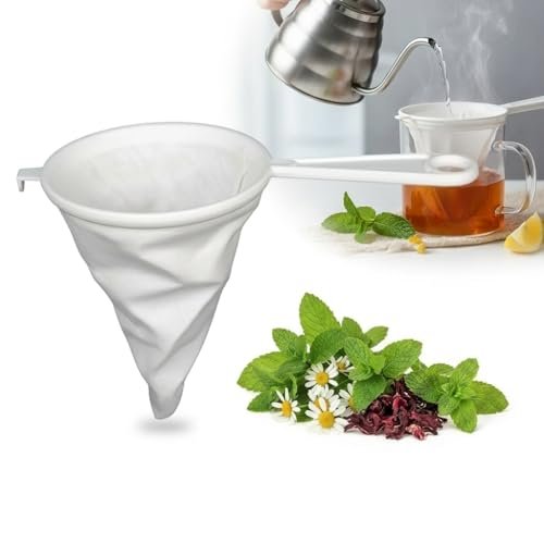 colino da cucina in alluminio o tessuto con manico per setaccio