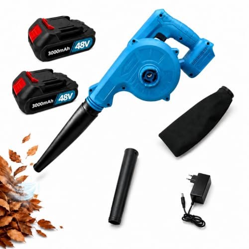 10ELED soffiatore a batteria 2 in 1 soffia e aspira 300W