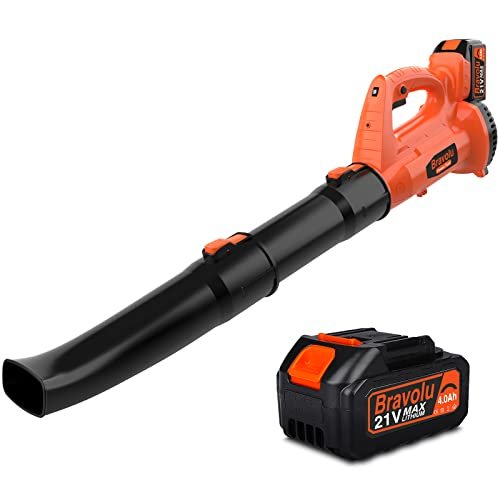 Bravolu soffiatore a batteria 21V foglie elettrico senza filo