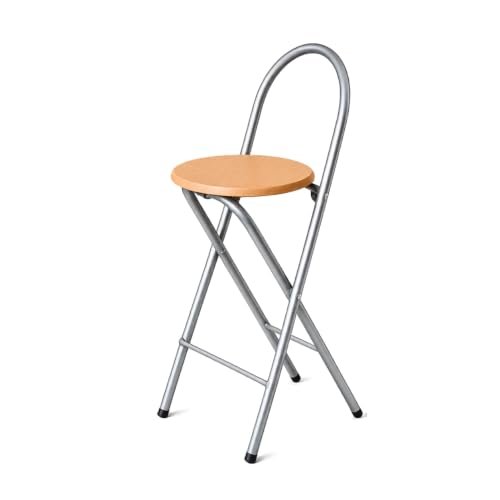 Baroni Home sgabello girevole con schienale e cuscino