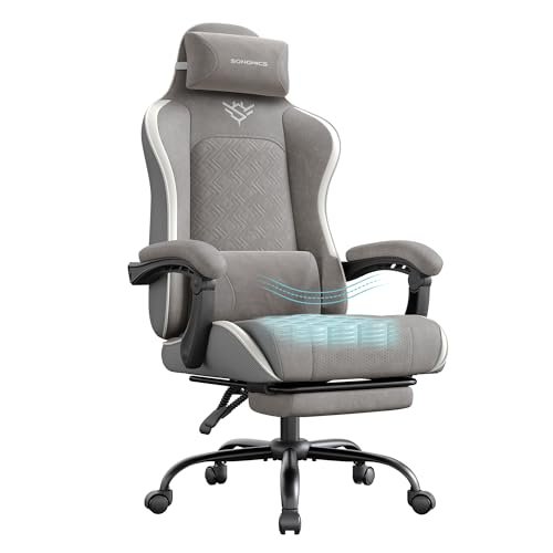 SONGMICS sedia gaming ergonomica seduta con memoria di forma