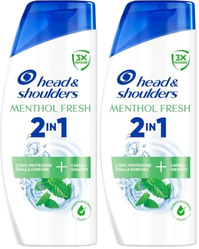 Head and Shoulders shampoo e balsamo antiforfora 2 in 1 mentolo fresh 250 ml