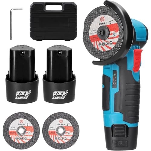 AKIZA mini smerigliatrice angolare ricaricabile doppia batteria