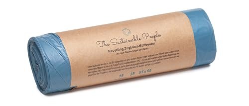 The Sustainable People sacchi per rifiuti recycling con laccio 35L