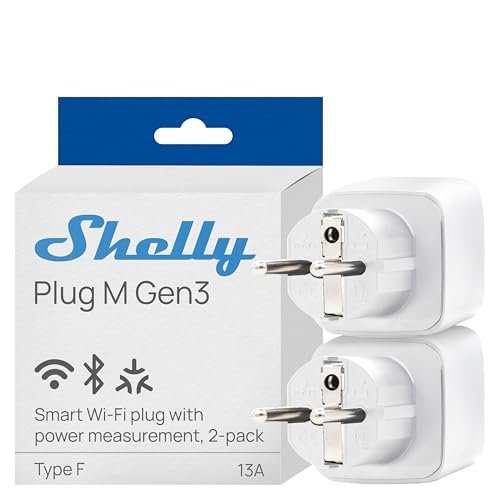 Shelly Plug M Gen3 presa intelligente wifi e Matter tipo F misurazione consumi