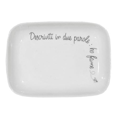 LA porcellana bianca gli onesti piatto rettangolare 15x10 cm