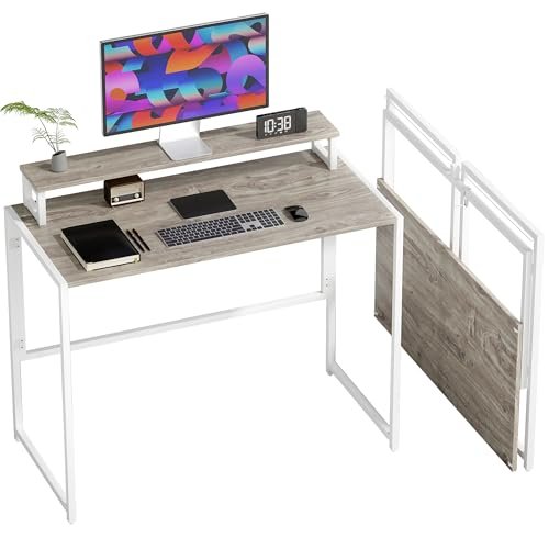 HOMCOM scrivania salvaspazio pieghevole 100x48x87.5 cm