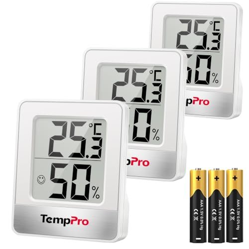 TempPro TP49 3 pezzi igrometro digitale termometro interno