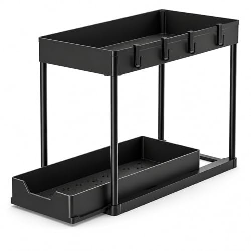 Frilla organizer sottolavello cucina 2 livelli estraibile 21x40