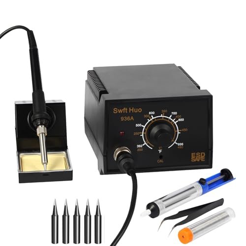 Swft Huo stazione saldante kit 936A 60W con 5 punte