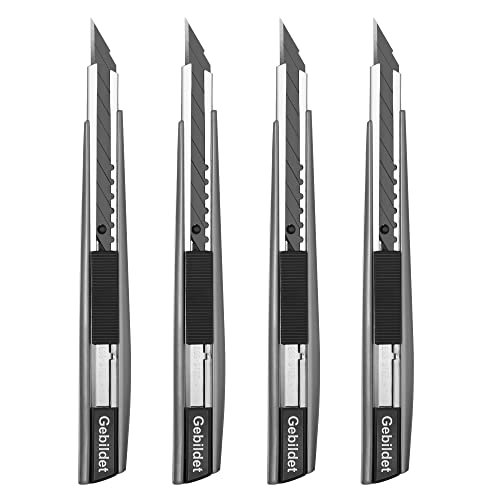 Gebildet 4 pezzi coltello multiuso retrattile con serratura