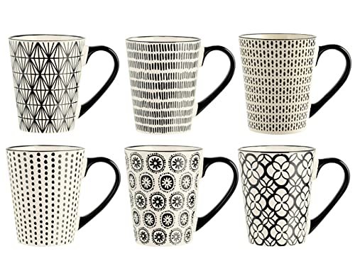 H&H Vhera set 6 mug stoneware 350ml eleganti