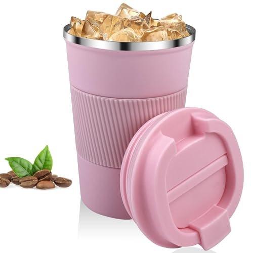 Relota tazza termica rosa 380ml da viaggio in acciaio
