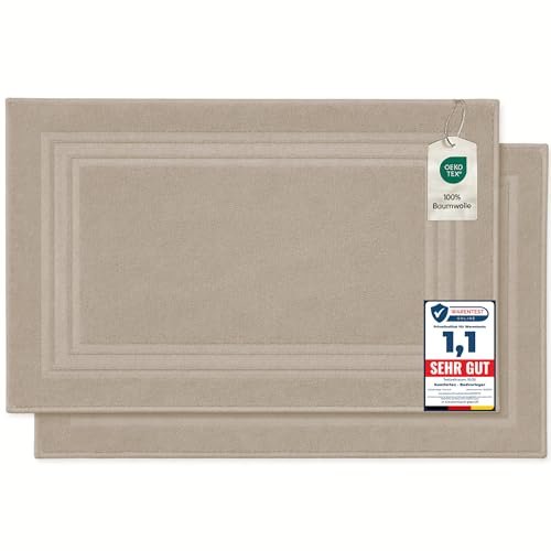 Komfortec set di 2 tappetini da bagno variante