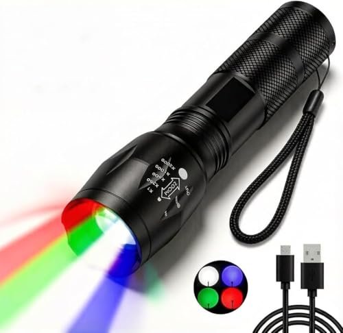 POCKETMAN zoombar torcia LED 4 colori rosso bianco verde