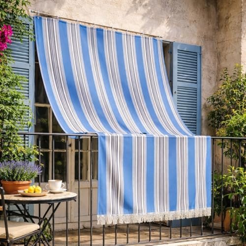 GARGIX tenda da sole con anelli resistenti esterni balcone