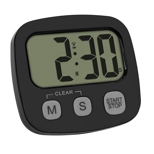 TFA Dostmann timer digitale con cronometro e ora magnetico