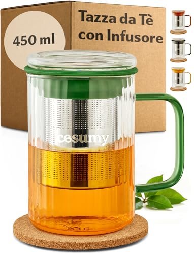 Cosumy tazza tisana con infusore e coperchio 450ml