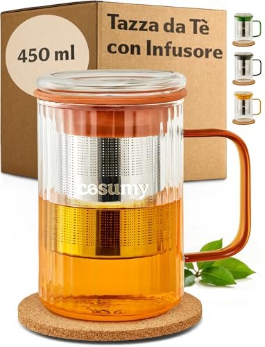 Cosumy tazza tisana con infusore e coperchio 450ml