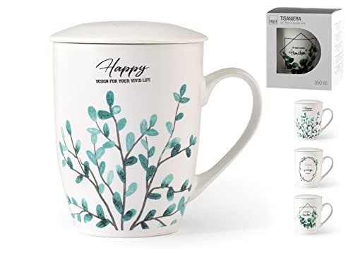 H&H Botanic tisaniera new bone china decori assortiti filtro