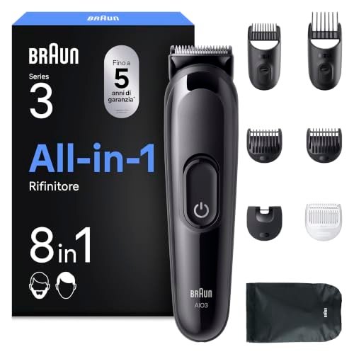 Braun regolabarba Serie 3 con accessori e custodia