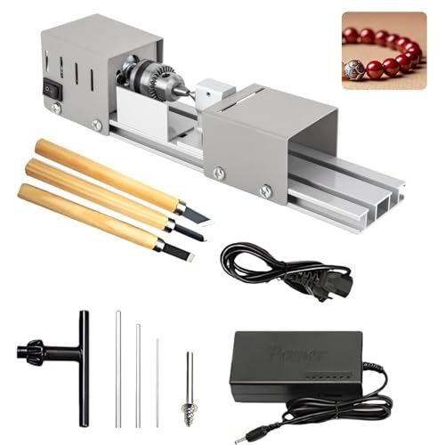 Kensbro mini tornio da 125W 2000-8000 giri/min metallo piccolo con regolazione 7 marce
