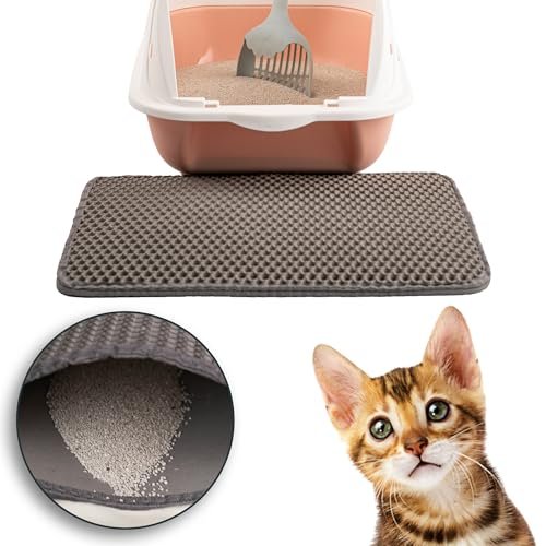 LINUMA tappetino grigio 45x30 per lettiera gatto