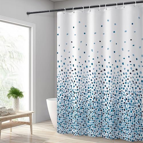 Hoomtaook tenda doccia 180x200 impermeabile polyester lavabile con 12 anelli orlo pesato