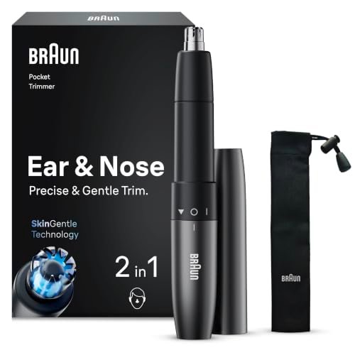 Braun EN21 rifinitore per naso e orecchie a batteria grigio