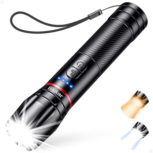 Blukar torcia LED ricaricabile mini tascabile