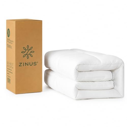 Zinus topper singolo 80x190 5 cm rinfrescante viscosa di bambù