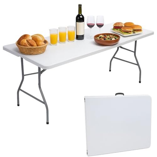 cecaro group tavolo pieghevole estensibile 180 cm bianco
