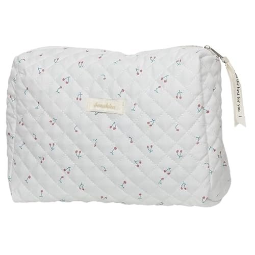 Aucuu borsa da toilette da viaggio floreale trucco