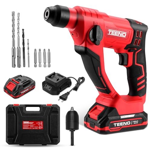 TEENO trapano a percussione 20V SDS Plus Li-Ion martello perforatore