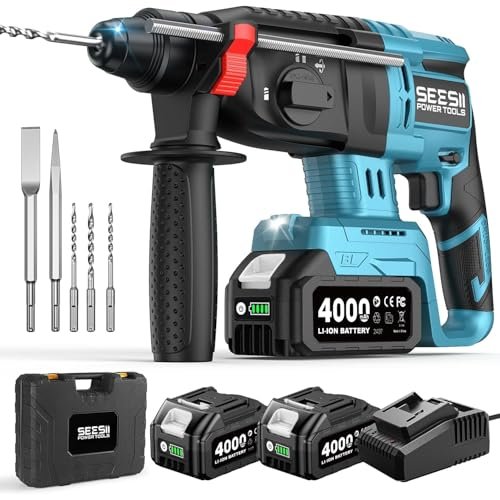 SEESII 600W tassellatore a batteria 4-in-1 martello perforatore