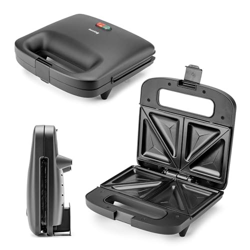 Huslog EasyBite tostapane antiaderente 1000W con piastre triangolari per 2 sandwich