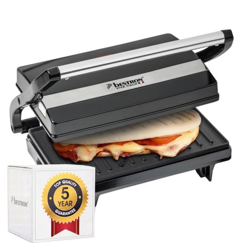 Bestron piastra tostapane griglia per panini con vassoio di raccolta
