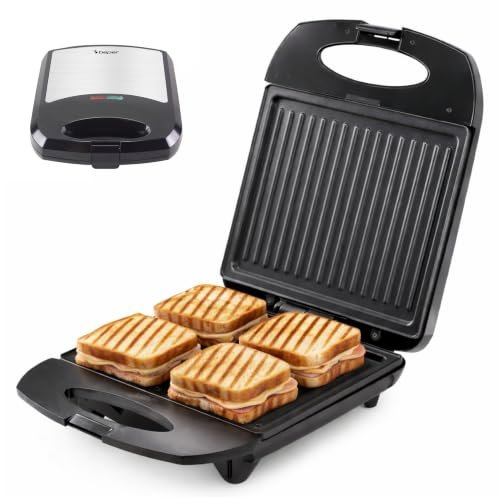 BEPER P101TOS040 tostiera elettrica 4 fette Family Grill 1400W piastre antiaderenti
