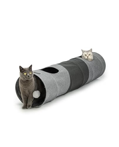 lionto tunnel gatto con pallina gioco pieghevole