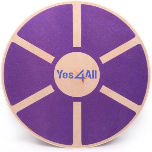 Yes4All tavola equilibrio oscillante in legno a rullo
