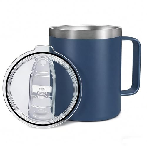 mug termica 360 ml con manico acciaio inox