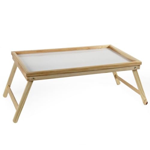 tavolino da letto in legno richiudibile per poltrona