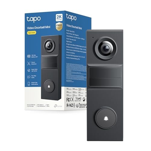 Tapo D205 videocitofono 2K 3MP campo visivo 160 gradi