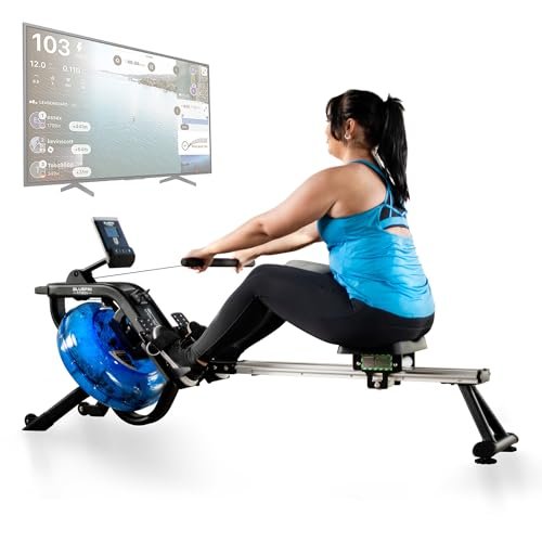 Bluefin Fitness Blade Aqua M-1 vogatore ad acqua in metallo esperienza reale di canottaggio