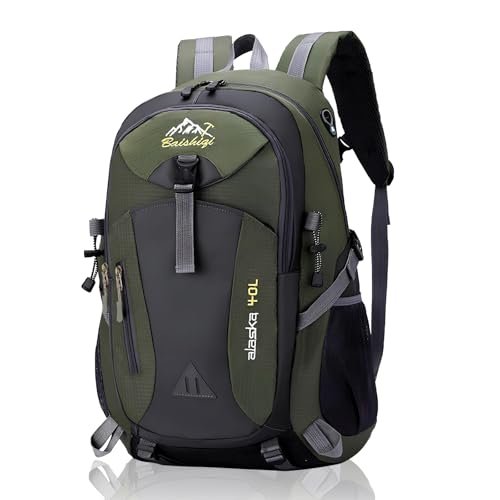 Qooloo zaino da viaggio trekking 40L impermeabile uomo donna