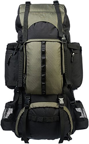 Amazon Basics zaino senderismo struttura interna 75L verde